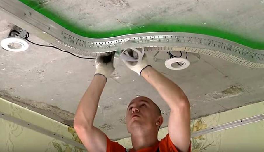 Монтаж и установка натяжного потолка своими руками: как сделать и смонтировать
