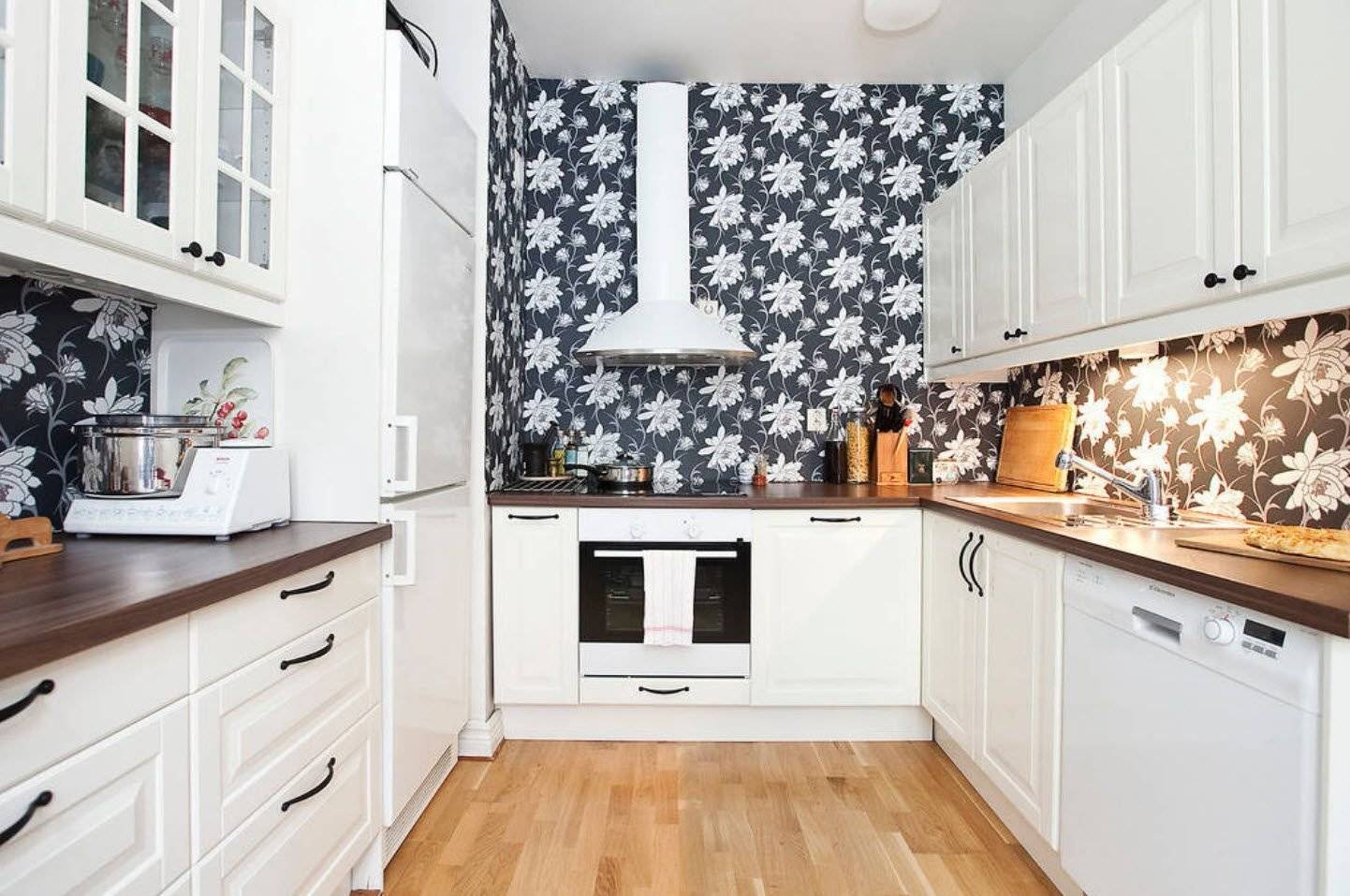 Белая кухня в интерьере: фото примеров оформления