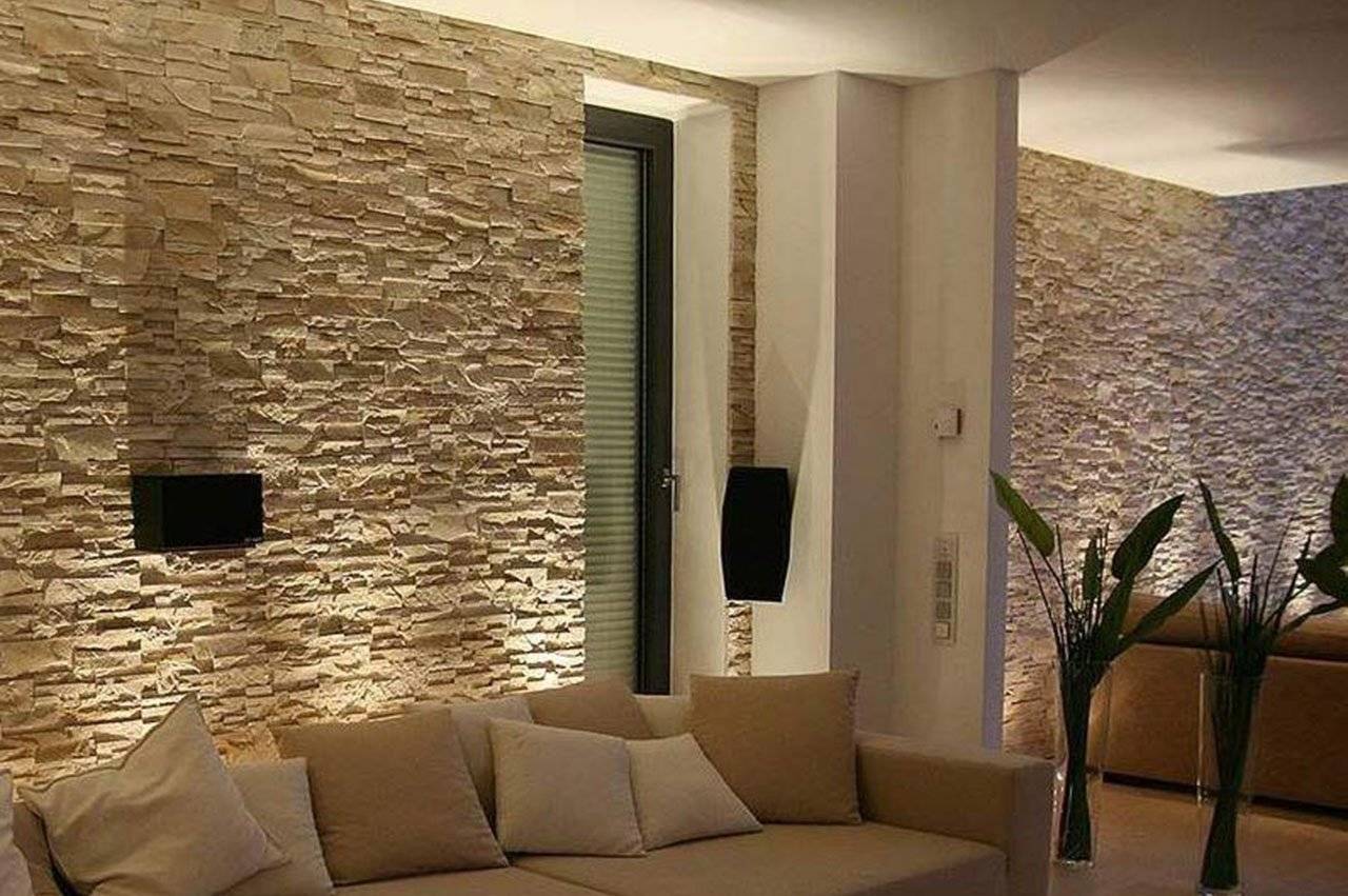 Каменные обои: преимущества использования, дизайн и поклейка на стены