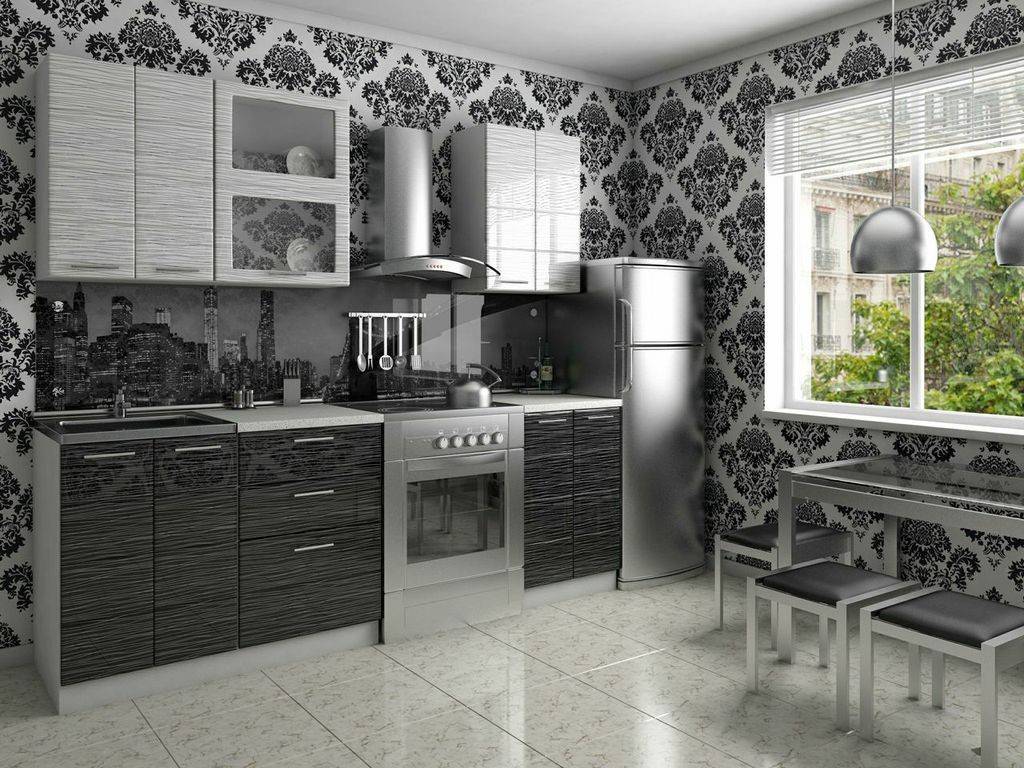 Дизайн кухни в черно-белом цвете: варианты оформления, фото примеры, практические советы