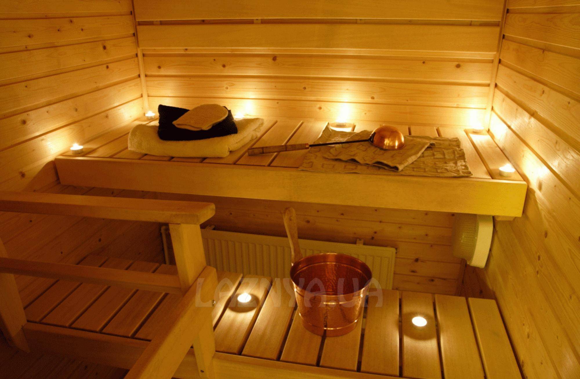 Освещение в бане – правильная организация и установка