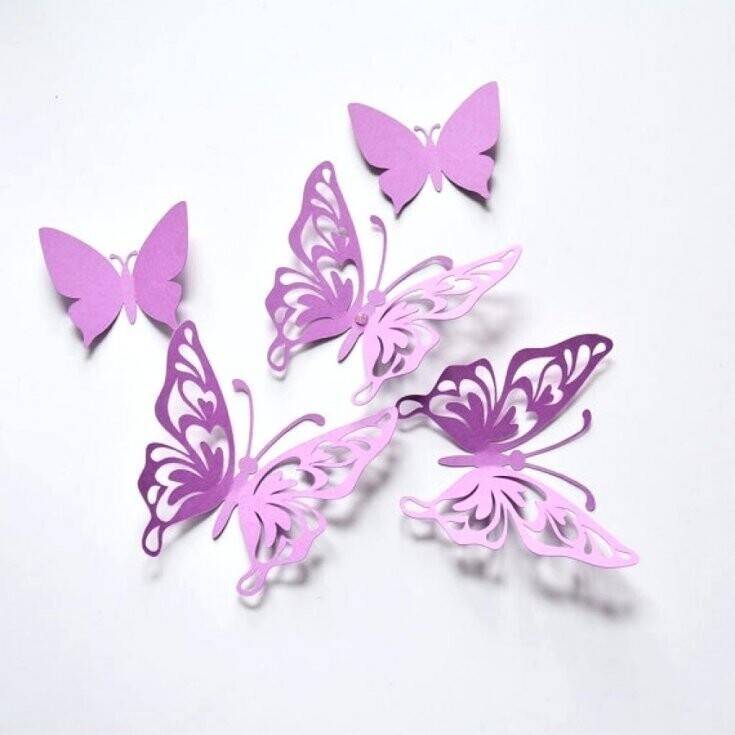 Как сделать бабочки из бумаги и схемы. делаем бабочек из бумаги.