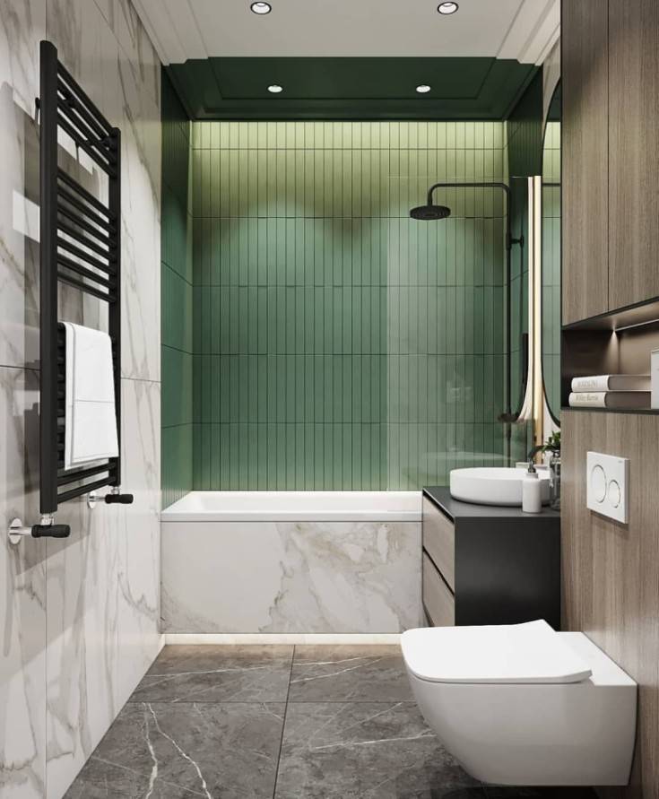 Дизайн ванной комнаты 5 кв. метров: 80+ стильных фотоидей для интерьера маленького санузла — дом&стройка