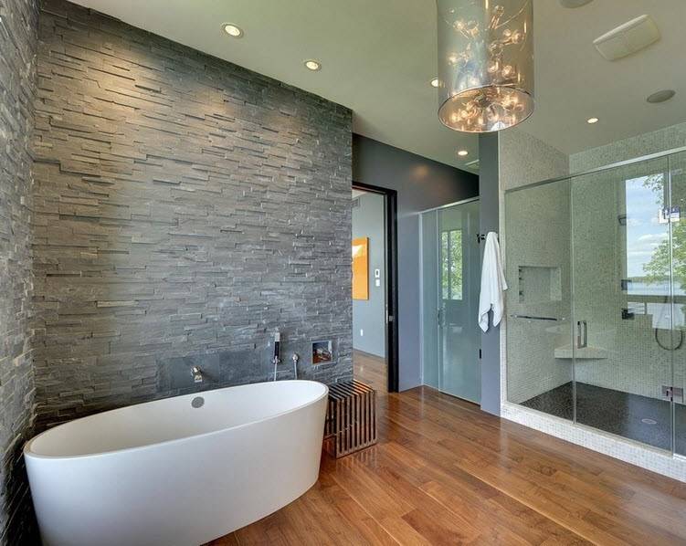 Чем отделать стену в ванной: какие лучшие материалы можно использовать кроме плитки, какое альтернативное бюджетное покрытие лучше всего применять для небольших и просторных комнат