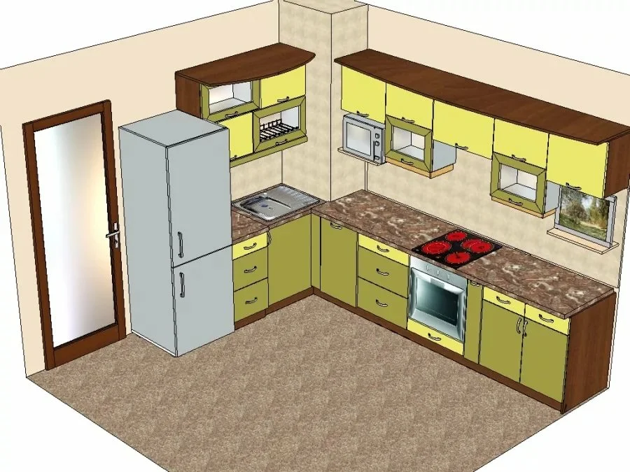 Планировка кухни: варианты правильного планирования кухонного пространства
