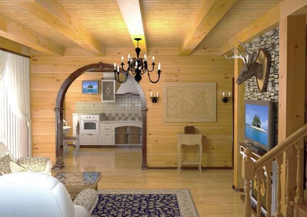 Внутренняя отделка деревянного дома: технологии, материалы