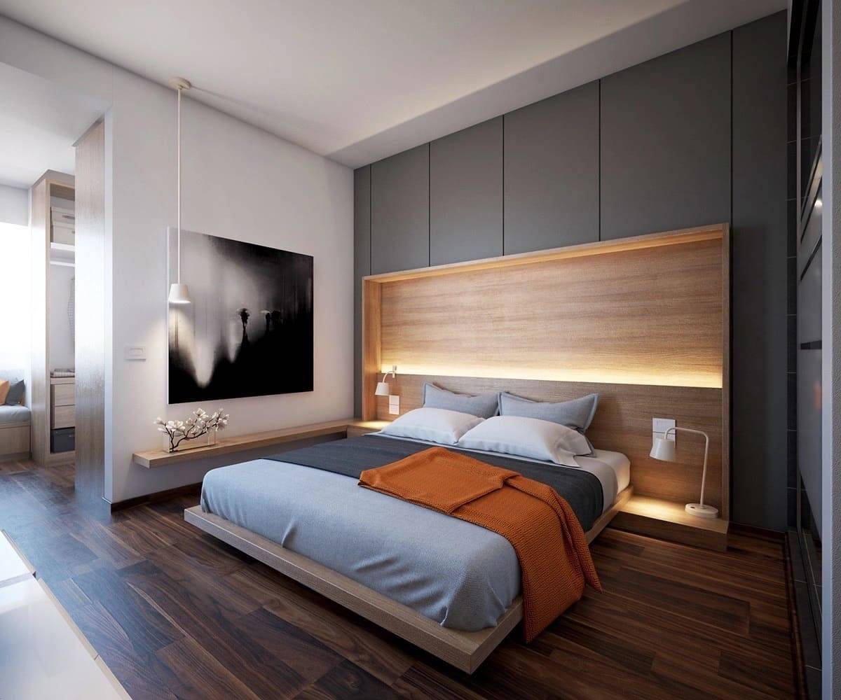 Современный дизайн спальни - 35 фото идей красиво оформленного интерьера в спальне