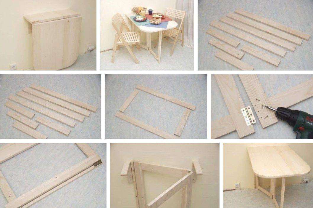 Откидной стол – удобная, максимально практичная конструкция | iloveremont.ru