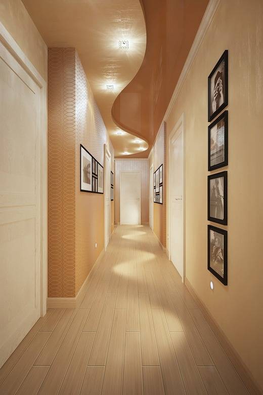 Натяжной потолок в прихожей (80 фото) - красивые идеи дизайна потолка