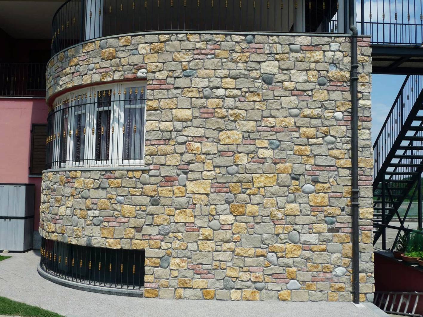 Использование природного камня в фасадах зданий