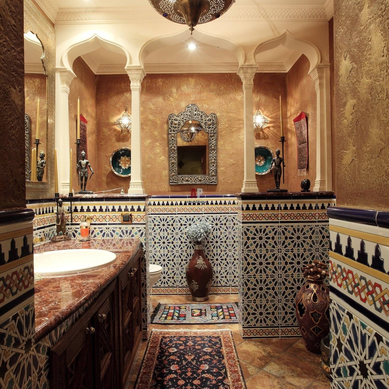 Дизайн ванной комнаты в восточном стиле — 345 фото лучших интерьеров на inmyroom