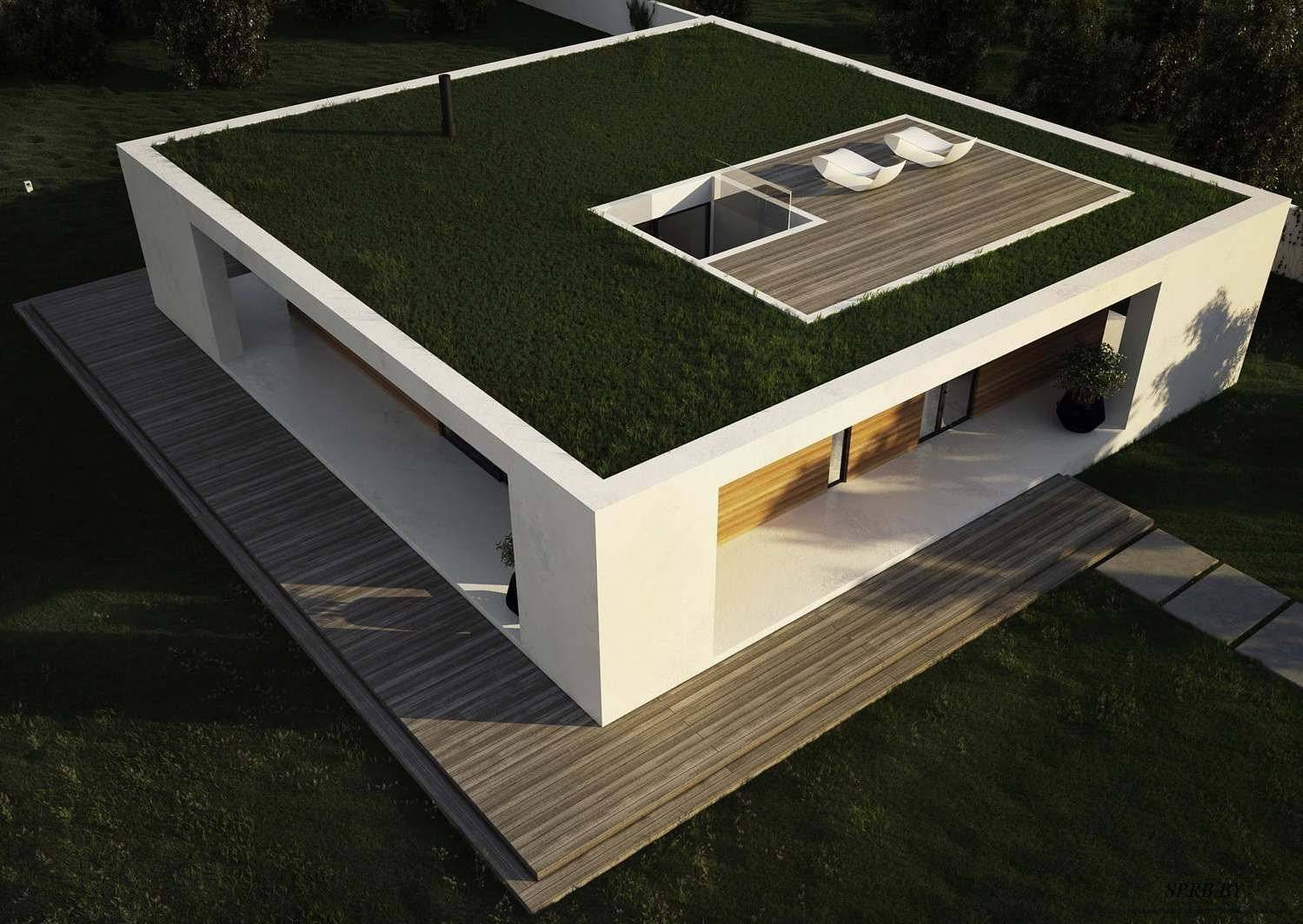 Проекты домов с плоской крышей +100 фото готовых проектов