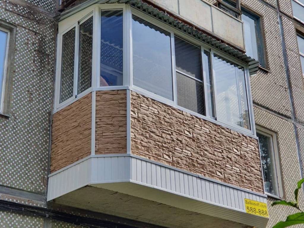 Внешняя обшивка / отделка балкона или лоджии пластиком или профлистом – московская остеклительная компания