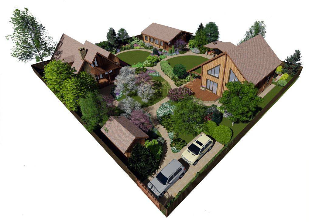 Планировка дачного участка 15 соток под строительство: схемы, варианты с размерами и фото с домом