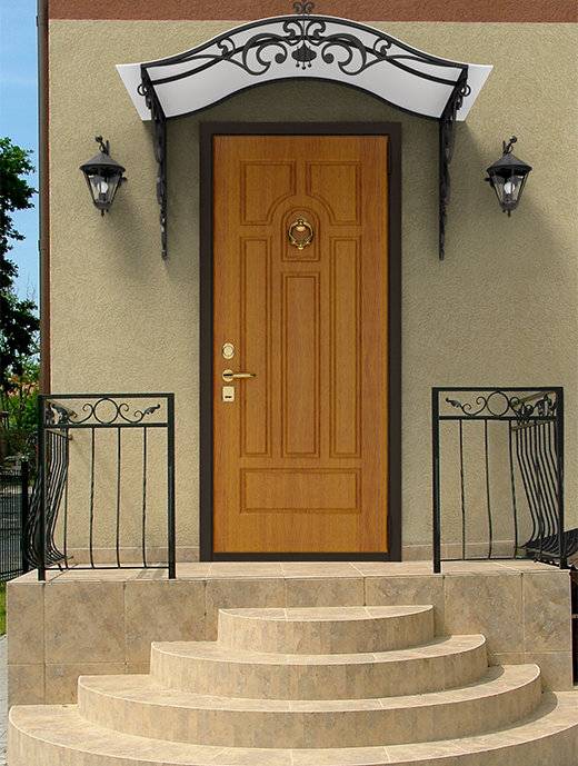 Надежная входная дверь для частного каркасного дома