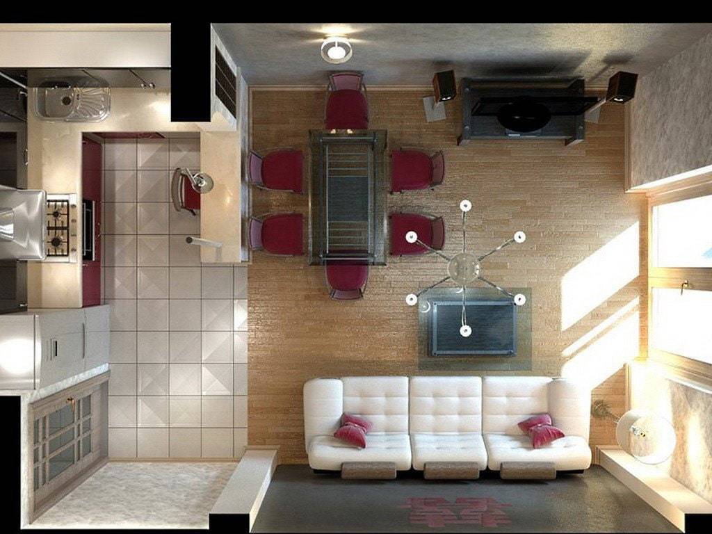2021 ᐈ ???? (+60 фото) планировка кухни гостиной 20 кв м прямоугольная