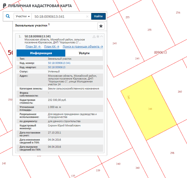 Как узнать координаты и другие сведения о земельном участке разными способами, на основании кадастрового номера