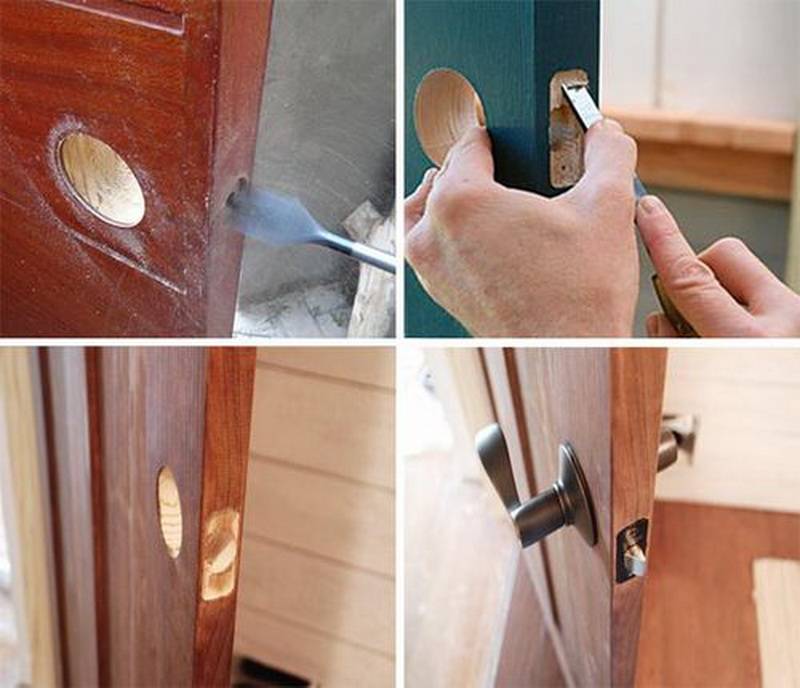 Как врезать замок в межкомнатную дверь своими руками: инструкция по установке