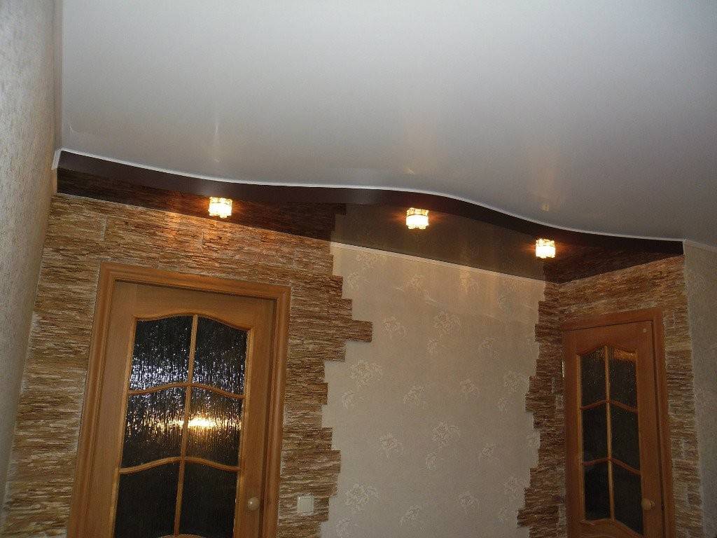Как сделать подсветку на двухуровневом потолке из гипсокартона