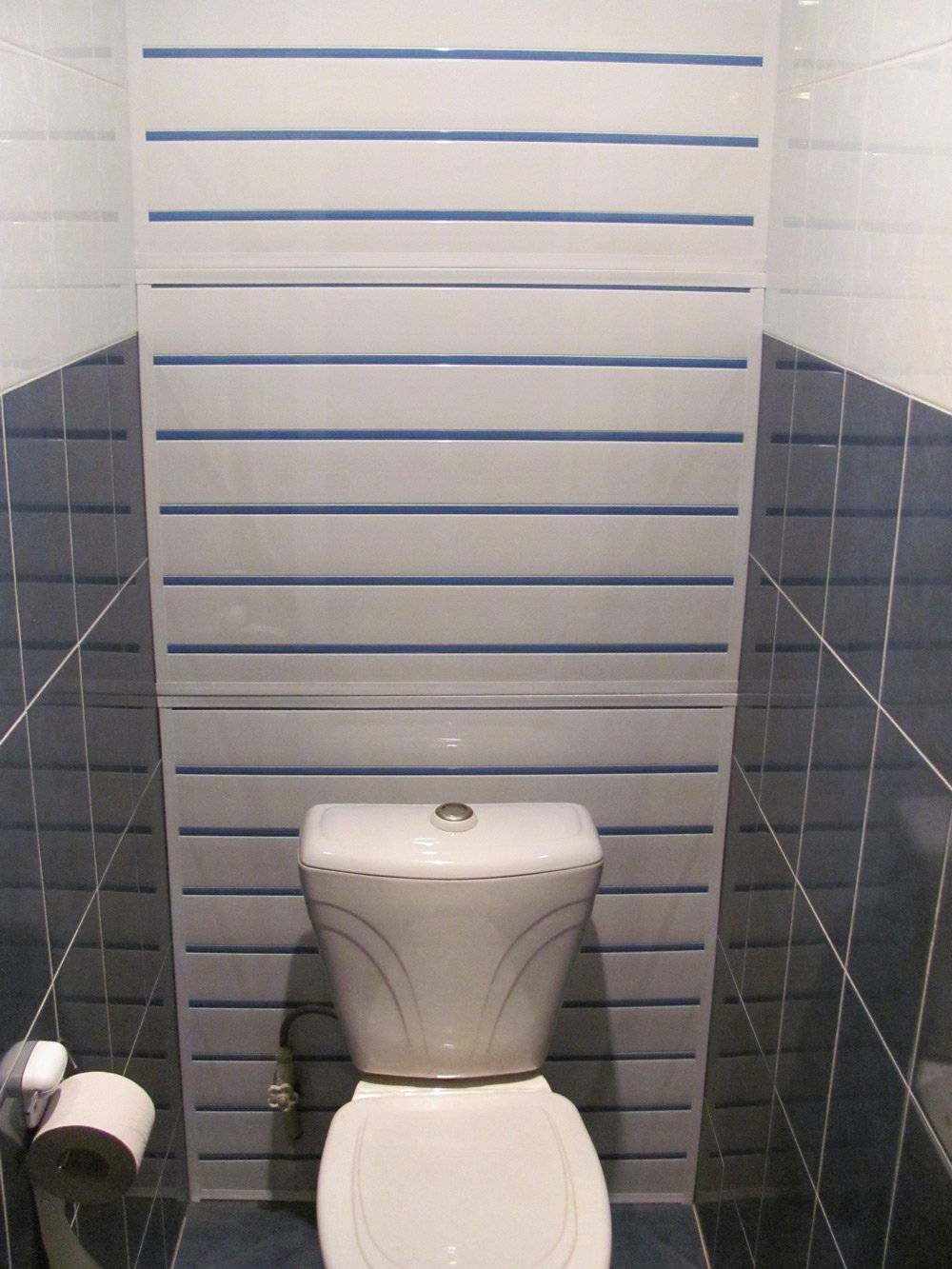 Отделка туалета пластиковыми панелями - выбор материала