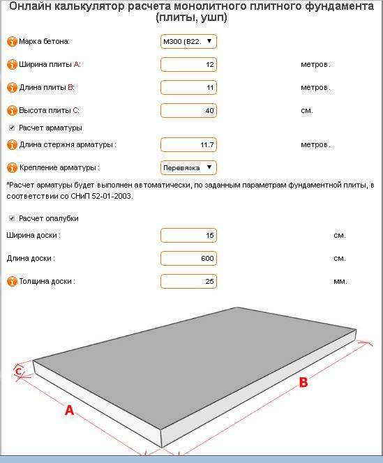 Калькулятор бетона — расчет бетонной смеси по компонентам