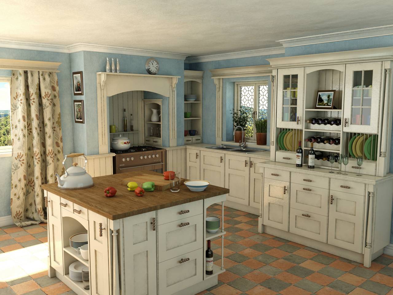 Интерьер в английском стиле - 190+ (фото) дизайн кухни/ гостиной
