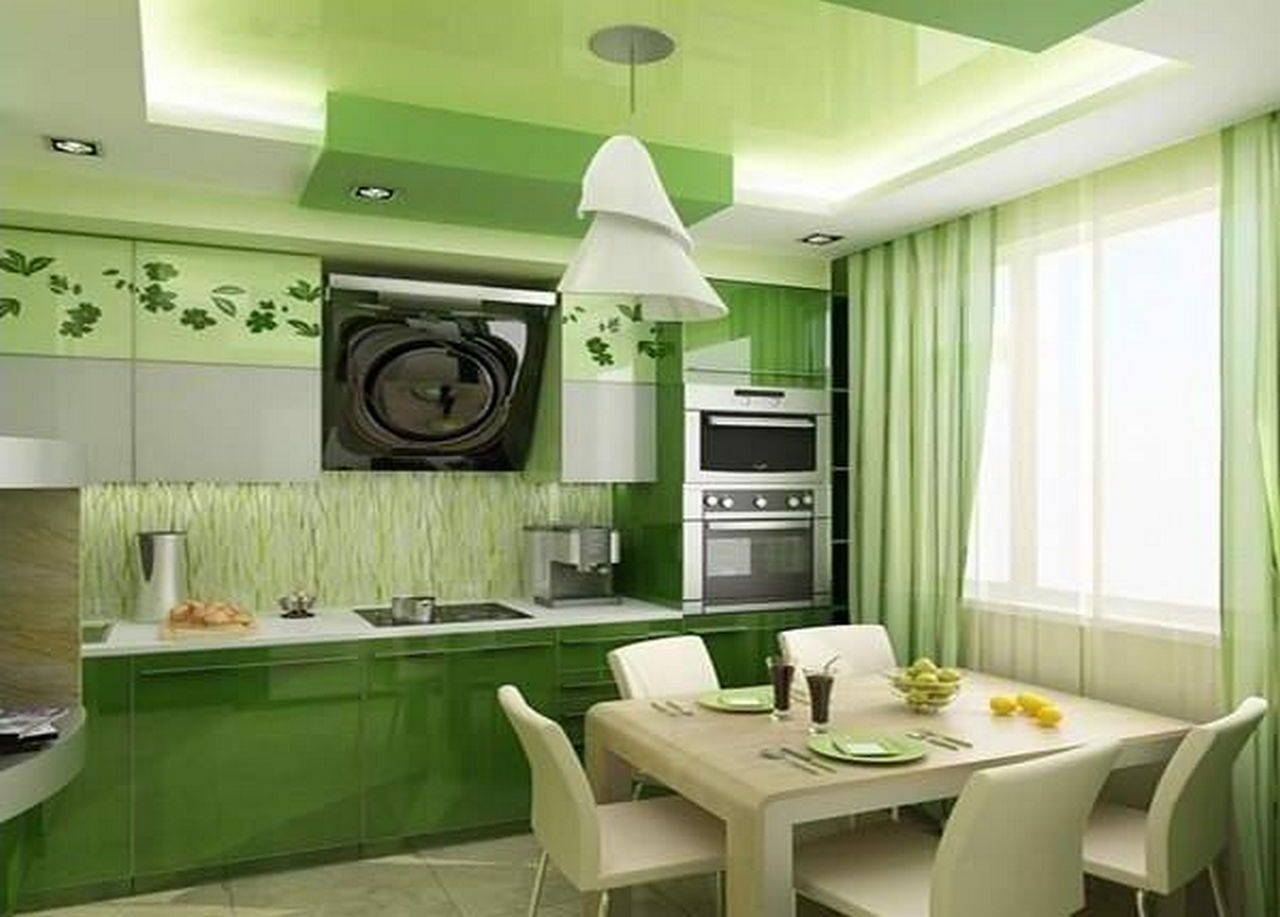 Зеленая кухня: фото идеи дизайна интерьера с разными сочетаниями цветов