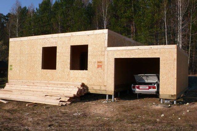 Строительство гаража из сип панелей: преимущества и недостатки, выбор проекта гаража