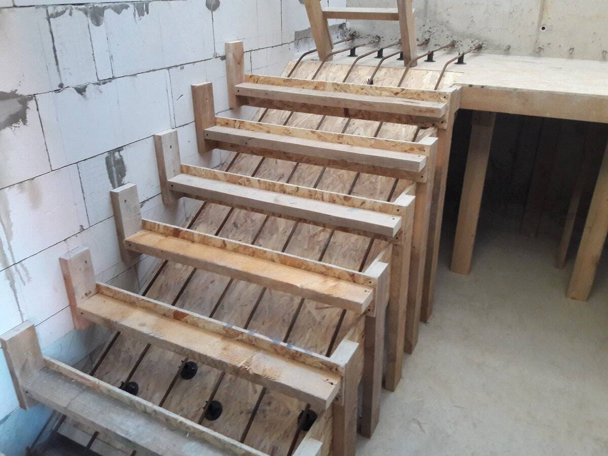 Опалубка для лестницы из бетона своими руками