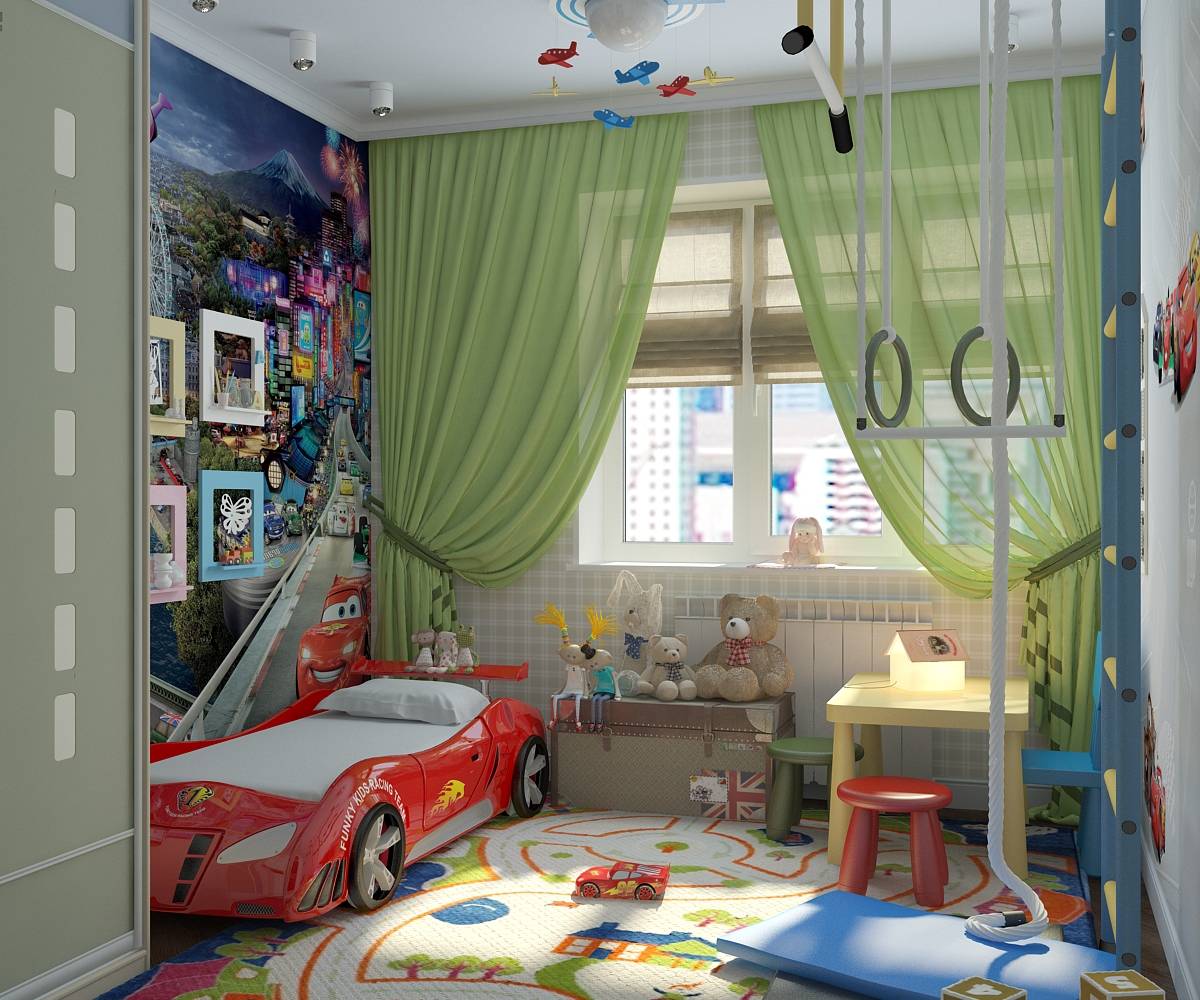 Подбор обоев для оформления стен детской комнаты мальчика