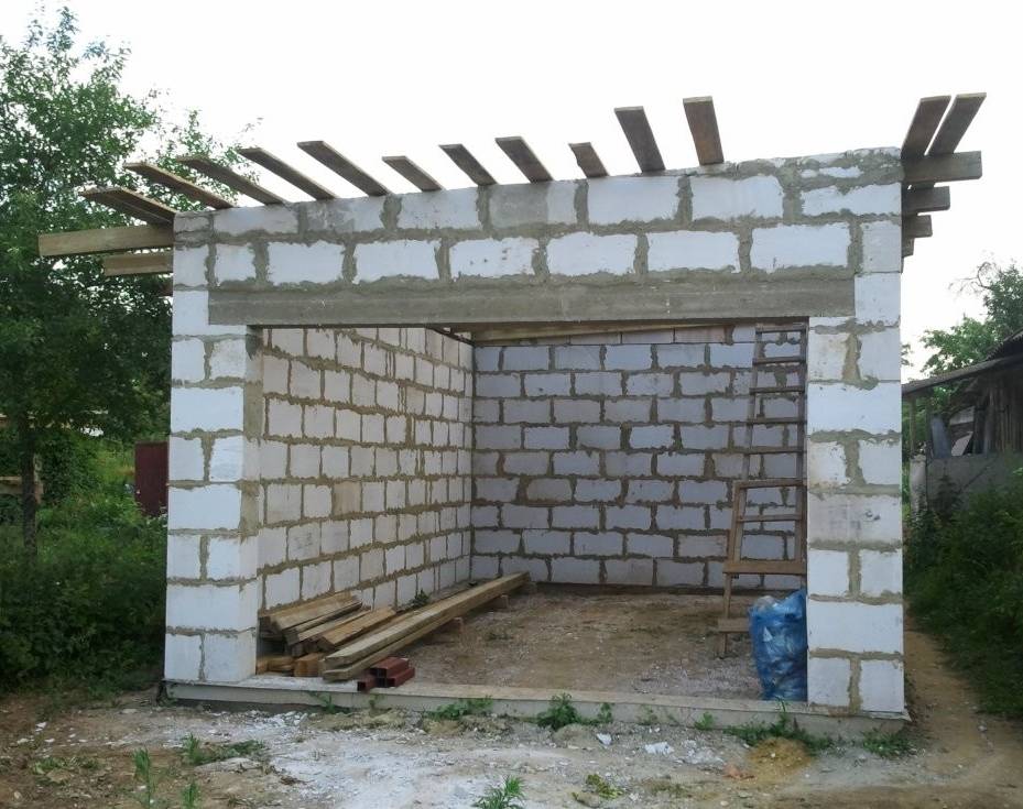 Сарай из газобетона: как сделать фундамент и хозблок своими руками, постройка с односкатной крышей