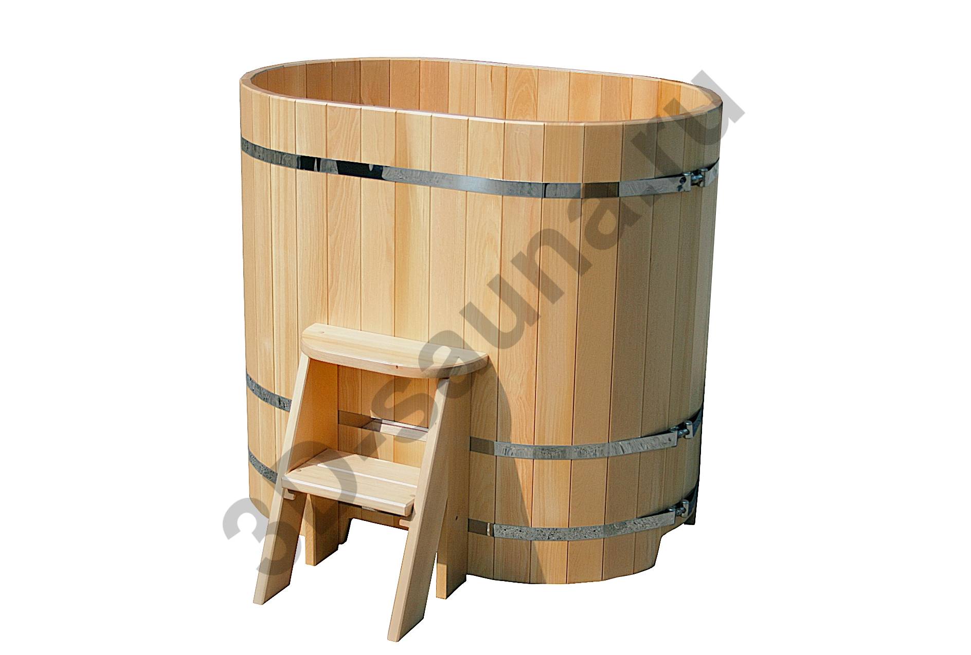 3 основных материала для деревянных купелей для бани [+видео]
