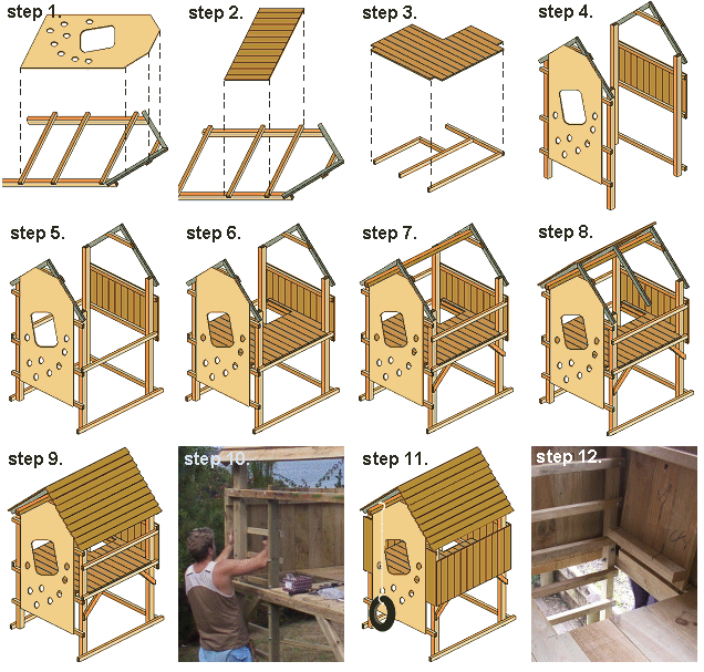 Детские домики из фанеры: чертежи, схемы и инструкции
