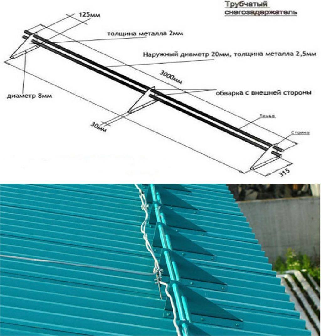Монтаж снегозадержателей на крыше из металлочерепицы: как правильно установить, крепление, выбор