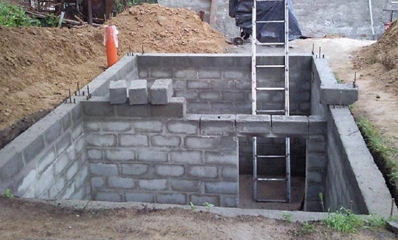 Как построить погреб из бетона