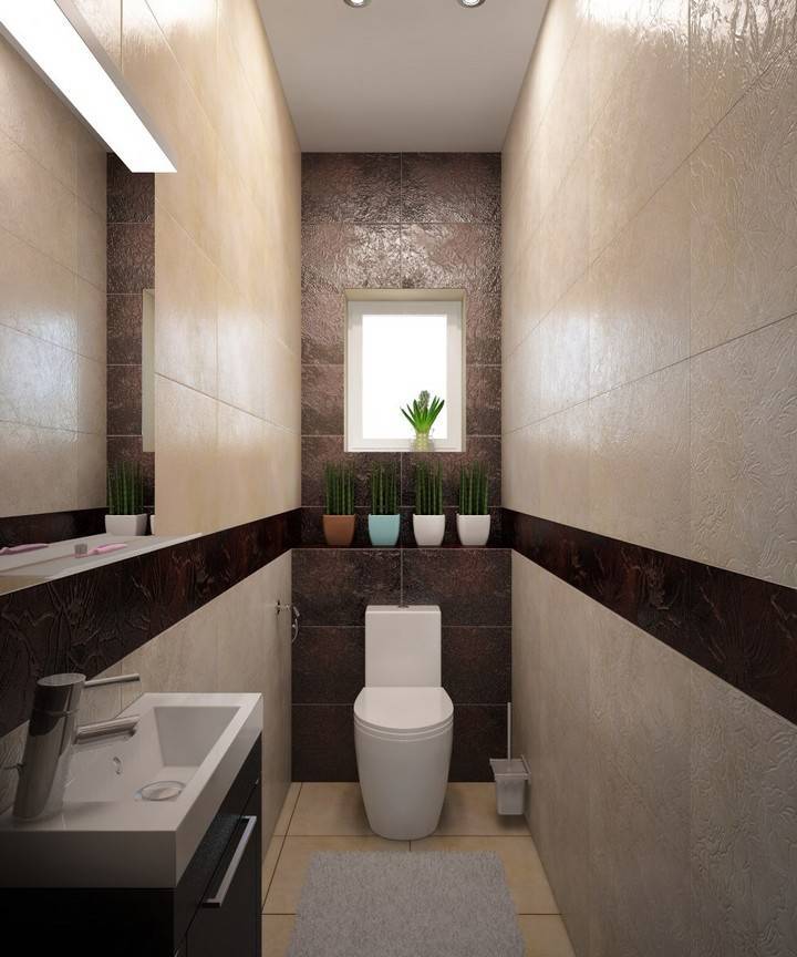 Дизайн туалета маленького размера: фото, плитка, панелями, со шкафчиком, обои