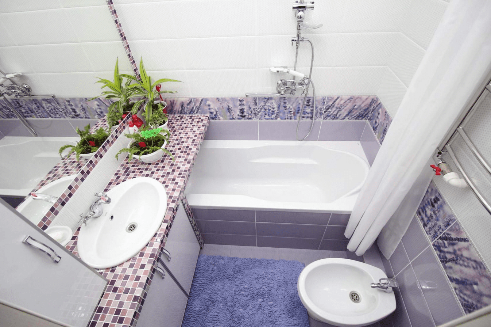 Маленькая ванная - дизайн и секреты оформления небольших ванных комнат (140 фото)