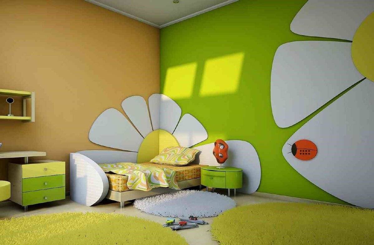 Краска для стен в детской комнате