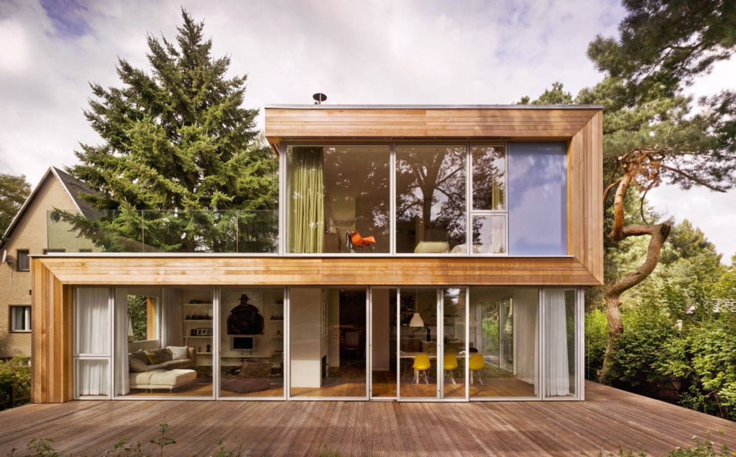 Дома с большими панорамными окнами: 100+ фото [красивые дома]