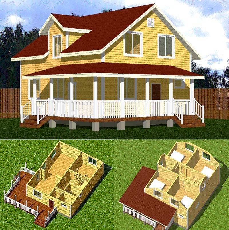 Проекты маленьких дачных домов – планировки, интерьеры и как их обустраивать