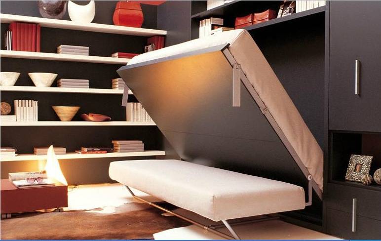 Кровать встроенная в шкаф: эффективная экономия пространства (70 фото дизайна)