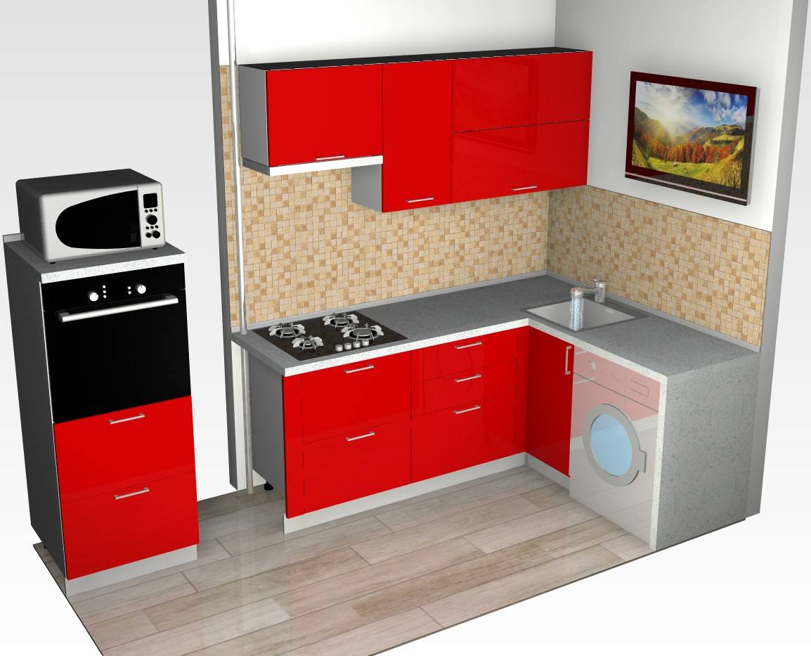 Кухонный гарнитур для маленькой кухни: фото, выбор, фасад