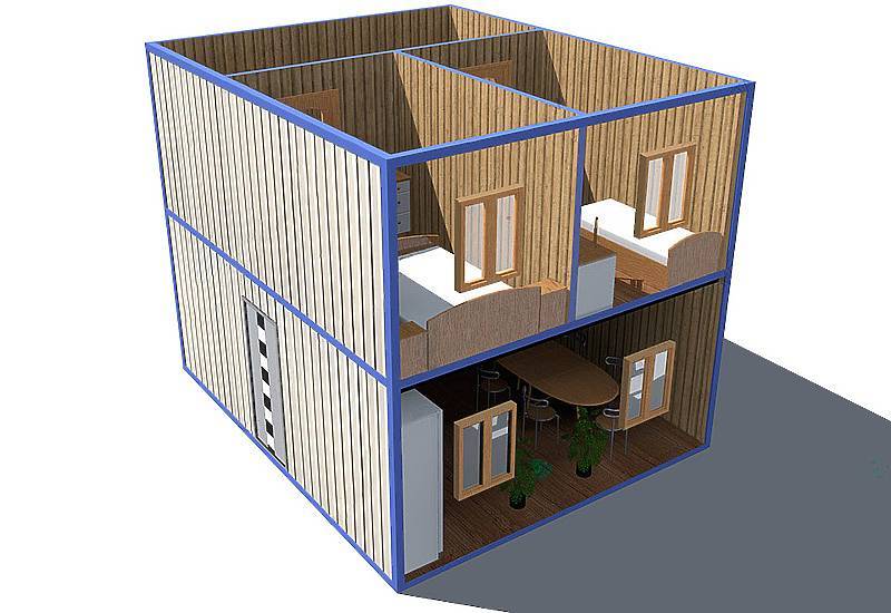 Модульные дома из блок-контейнеров: виды, особенности изготовления и варианты планировки | file-don.ru