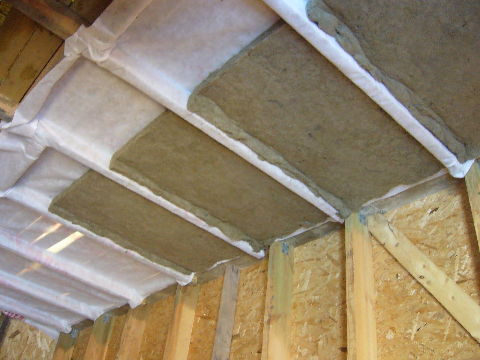 Чем и как утеплить бетонный потолок? снаружи и внутри.