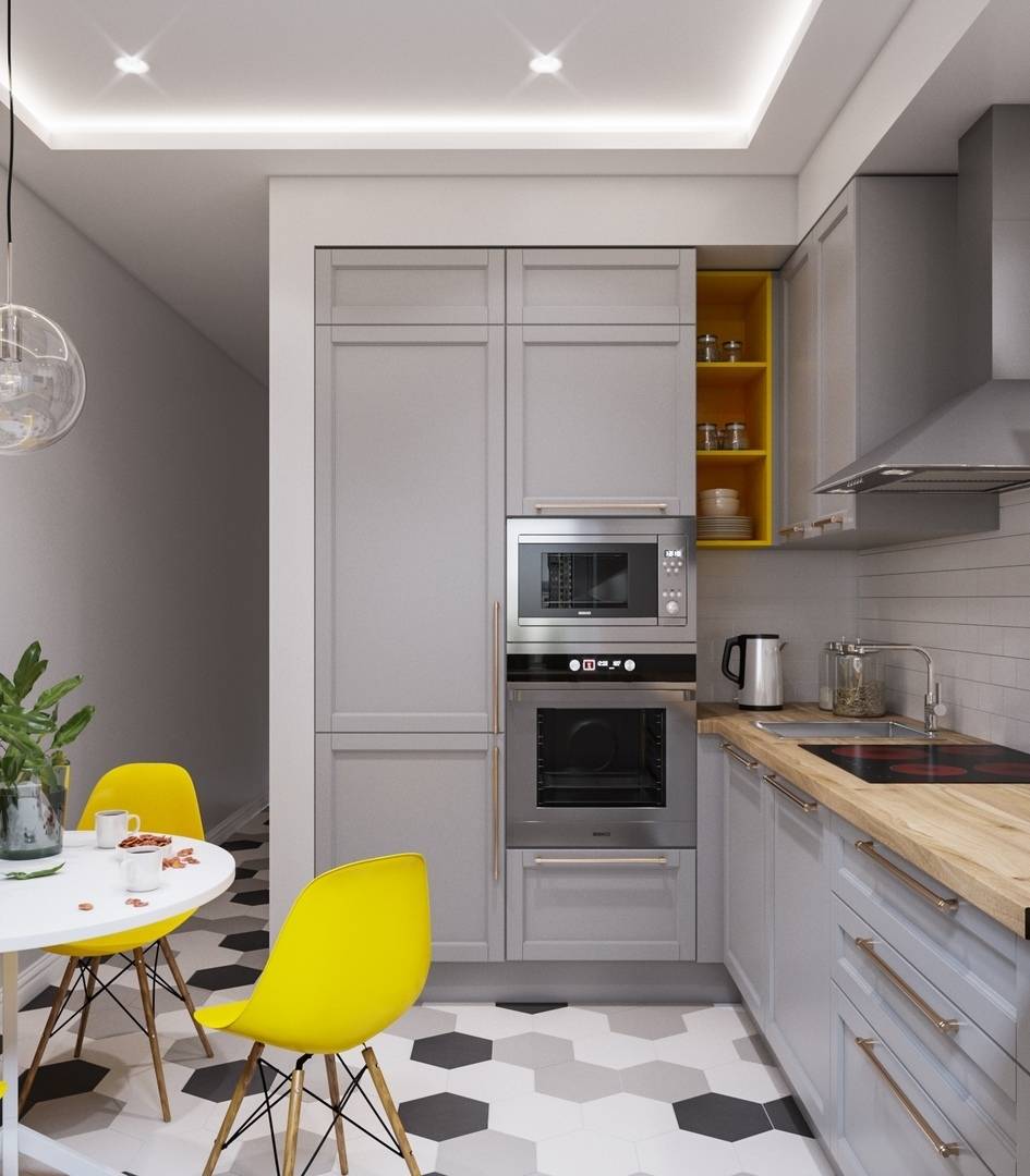 Дизайн кухни 8 кв. метров – 7 шагов и 30 реальных фото