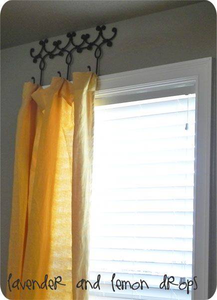 Как правильно повесить шторы или занавеску без карниза (гардины)? фото