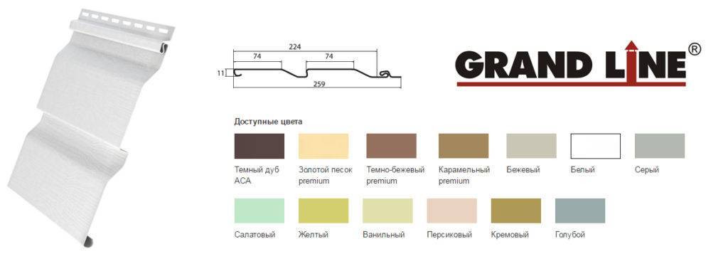 Преимущества фасадных панелей фирмы Гранд Лайн (Grand Line) и технические характеристики материала