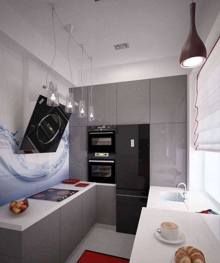 Дизайн кухни в хрущевке 6 кв м с холодильником: варианты планировки
