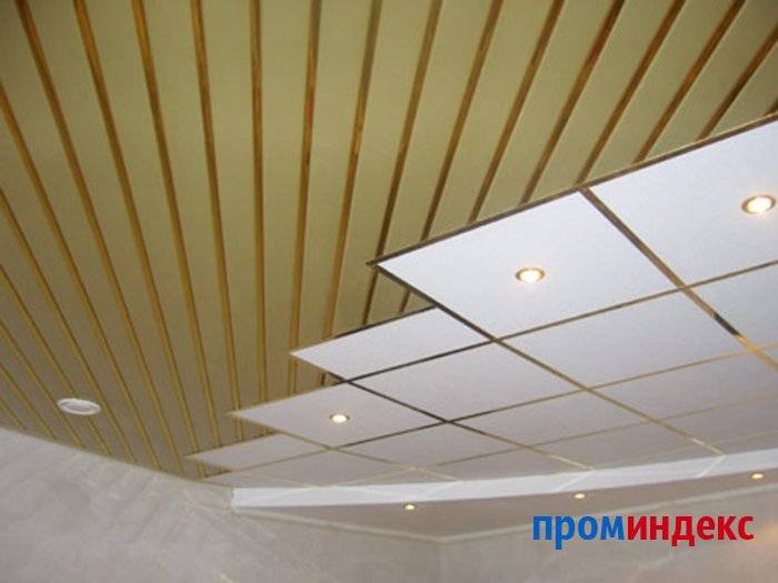 Реечный потолок как вариант отделки кухни