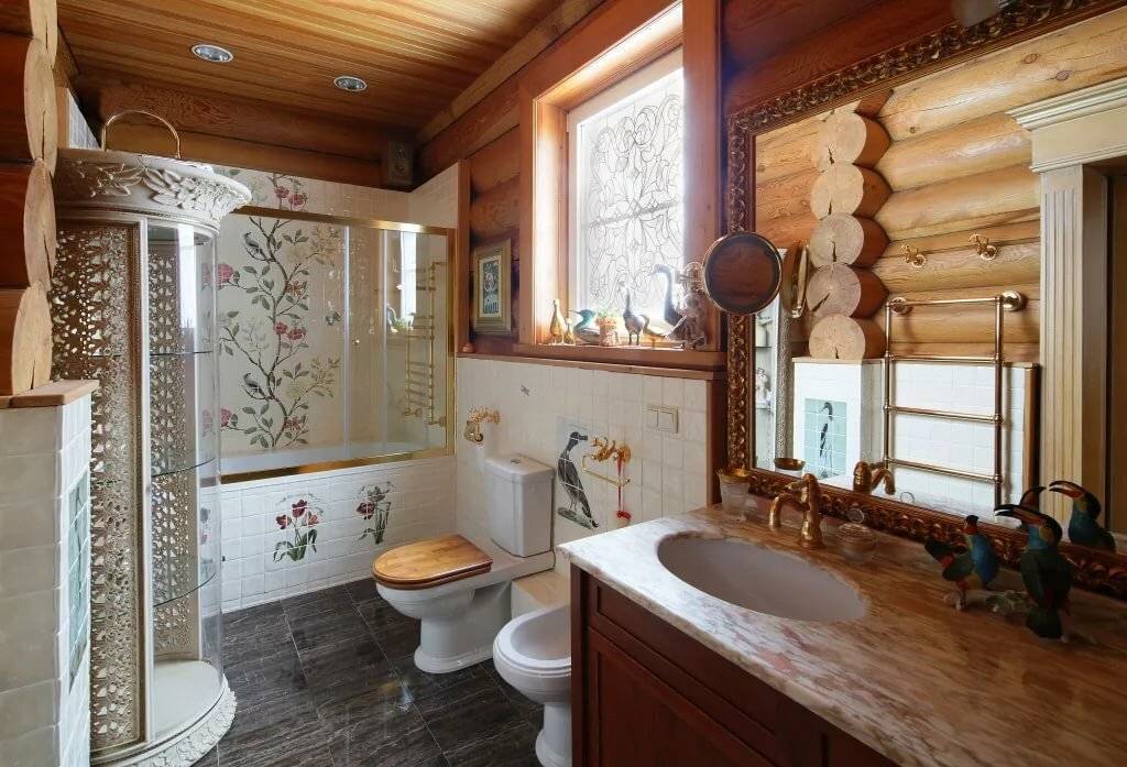Ванная комната на даче: рекомендации, решения